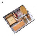 1 ensemble de meubles miniatures 3d en bois, pour chambre a coucher, salon, salle a manger, cuisine, ...