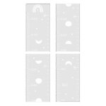 1 ensemble de miroirs de croissance, autocollants muraux pour chambre d'enfant