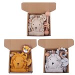 1 ensemble nouveau - n� coffret cadeau dessin anim� lion b�b� t�tine sucette cha�ne apaiser serviette ...