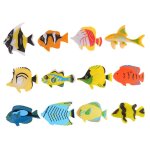 1 ensemble de mod�les de poissons partiellement r�alistes pour des jeux d'eau r�alistes, des moments ...