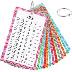 1 jeu educatif, 1 x 1 fiches, tableau de multiplication et table de division, jeu de table jetable, jeu ...