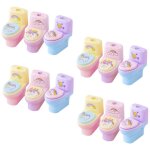 1 jeu mignon taille - crayon enfants des fournitures en plastique de 12 pièces 1 jeu mignon taille - crayon enfants des fournitures en plastique de 12 pièces