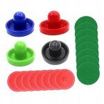 1 jeu de mini poussoirs et palets de air hockey, curseur de 96 mm, type e