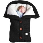 1 noir chaud b�b� sac de couchage enveloppe hiver enfant sleepsack chanceli�re poussette tricot� sac ...