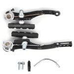 1 paire / 2 paires noir vélo de montagne cyclisme en alliage d'aluminium v jeu de freins avant et arrière ... 1 paire / 2 paires noir vélo de montagne cyclisme en alliage d'aluminium v jeu de freins avant et arrière ...