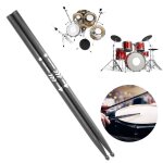 1 paire baguettes simples antidrapantes durables en fiber carbone 5a, accessoires percussion pour dbutant, ...