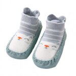 1 paire de chaussettes de sol antid�rapantes en forme de dessin anim� pour b�b�, absorbant la sueur, ...