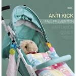 1 paire de clips de poussette anti - coup de pied couette, clip de rangement polyvalent pour poussette ...