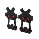 1 paire de couvre - chaussures antidrapants pour la neige, crampons de traction de marche, 10 crampons, ...
