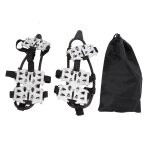 1 paire de crampons d'escalade  24 dents, en acier inoxydable, antidrapants, pour l'extrieur, couvre ...