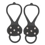 1 paire de crampons d'escalade de neige en plein air  5 dents, chaussures antidrapantes d'alpinisme, ...