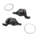 1 paire de drailleur de changement de vitesse de vlo triple vitesse manette de vitesse gauche / droite ...