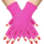 1 paire de gants uv pour ongles - protection contre la lumi�re led - gel - soin des doigts - hydratant ...