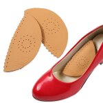 1 paire de semelles intérieures respirantes en cuir invisible pour femmes, pour massage des pieds, orthopédiqu ... 1 paire de semelles intérieures respirantes en cuir invisible pour femmes, pour massage des pieds, orthopédiqu ...