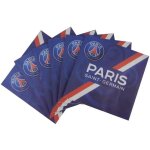 1 paquet de 20 serviettes de table psg - 33 cm - licence officielle