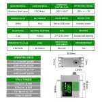 1 pc / 2 pcs / 4 pcs / 5 pcs / 10 pcs / 20 pcs ptk votik 9497 mg - d micro servo num�rique en m�tal moteur ...