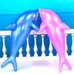 1 pc. jouets gonflables en pvc, jouet de plage en forme de dauphin pour une salle de bain, 51x20 cm pour ...