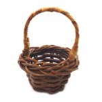 1 pcs 1: 12 accessoires pour maison de poup�es mini cuisine ronde en rotin panier de fruits