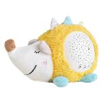 1 peluche en coton avec projection d'toiles et lampe musicale - jouet apaisant pour bb (jaune)