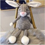 Parmi nous, 1 peluche a rayures pour b�b�, jouet doux, el�phant, lion, renard, lapin, cochon