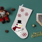1 pi�ce bonhomme de neige mod�le bas de no�l sac de cadeau de no�l