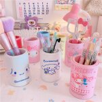 1 pi�ce porte - pot de crayon de bureau, dessin anim� m�lodie cannelle oroll stylo d'�tudiant vase de ...