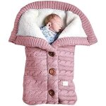 1 rose chaud bb gigoteuse enveloppe hiver enfant sleepsack chancelire poussette tricot sac de couchage ...