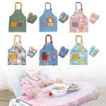 1 set 3 - 12 ans bb fille garon tablier impermable impermable rglable sangle de cou peinture tablier ...