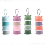 1 set bébé formule distributeur non - déversement empilable portatif 3 couches lait en poudre contenant ... 1 set bébé formule distributeur non - déversement empilable portatif 3 couches lait en poudre contenant ...