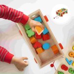 1 set correspondant a jouet educatifs durables correspondant a jouet g�om�trie bloc jouet pour enfants ...