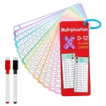 1 x 1 flashcard, jeu d'apprentissage avec 2 marqueurs, flashcards educatives