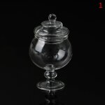 1 x pot de bonbons en verre miniature pour maison de poupe, simulation de bouteille de bonbons, modle ...