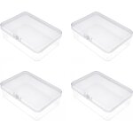 10, 2 x 7, 2 x 2, 5 cm, 4 botes de rangement pour cartes a jouer, petite bote de rangement en plastique ...