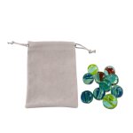 10 / 20 pices de billes de verre colores de 14mm, jeu de course de marbre pour enfants, jouet solitaire, ...