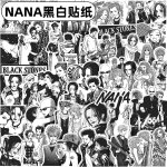 10 / 30 / 66 pices japonais anime nana autocollants noir blanc dcalcomanies dessin anim dcoration ...