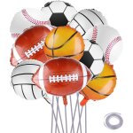 10 ballons en aluminium sur le thème du sport, ballons de baseball, ballons de football en feuille d'aluminium ... 10 ballons en aluminium sur le thème du sport, ballons de baseball, ballons de football en feuille d'aluminium ...