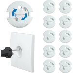 (10) cache prise b�b� - r�volutionnaire protections electrique proprise: m�canisme tournant (sans adh�sif ...
