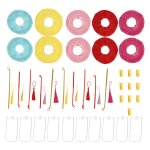 10 ensembles de lanternes en papier rondes de 5, 9 pouces de diamtre, couleurs assorties, lanternes ...