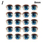 10 paires d'autocollants pour les yeux de poup�e de dessin anim�, en cristal, fleur mignonne, en argile, ...