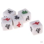 10 pcs mahjong dice sud nord - est ouest direction vents d�s mahjong jeu