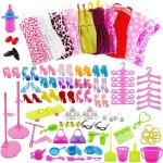 10 pices de 30 cm barbie robe costume robe accessoires chaussures jouets