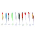 10 pices 10. 5 cm / 5g pvc souple leurres de pche color 3d t queue appts pcheur accessoire