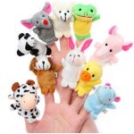 10 pi�ces diff�rents dessin anim� animaux marionnettes a doigt doux velours poup�es accessoires jouets ...