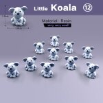 10 pices lapin de pques ecureuil elphant renard mouton canard cochon chat grenouille serpent figurine ...