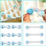 10 pi�ces / lot b�b� s�curit� tiroir armoire serrures boucle de s�curit� pr�venir pince doigt b�b� infantile ...