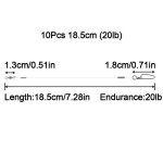 10 pièces plombs de pêche en fluorocarbone 20lb - 50lb ligne de leader en fil de fluorocarbone avec pivot ... 10 pièces plombs de pêche en fluorocarbone 20lb - 50lb ligne de leader en fil de fluorocarbone avec pivot ...