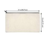 10 pièces pochette a crayons en toile, fermeture eclair artisanaux de bricolage maquillage vierges pochettes ... 10 pièces pochette a crayons en toile, fermeture eclair artisanaux de bricolage maquillage vierges pochettes ...