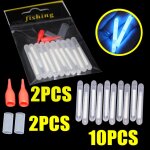 10 pices / sac 4. 5 * 40mm lucioles pour flotteur de pche fluorescent lightstick lumire nuit flotteur ...