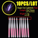 10 pices / sac 4. 5 * 40mm lucioles pour flotteur de pche fluorescent lightstick lumire nuit flotteur ...
