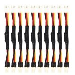 10 pices sries 3pin rduire la vitesse du ventilateur pc rsistance d'extension de bruit cble 3 broches ...